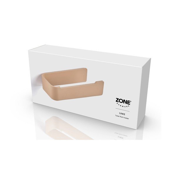 Бежов стенен метален държач за тоалетна хартия Ume – Zone-image-3