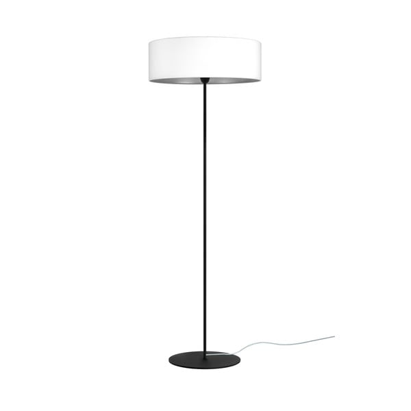 Бяла подова лампа със сребърни детайли XL, ⌀ 45 cm Tres - Sotto Luce