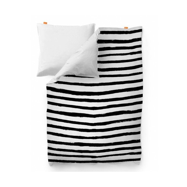 Bavlněný povlak na peřinu Blanc Stripes, 220 x 220 cm-image-1
