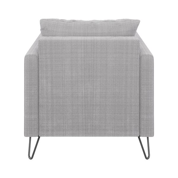 Светлосиво шенилово кресло Freya – Ropez-image-2