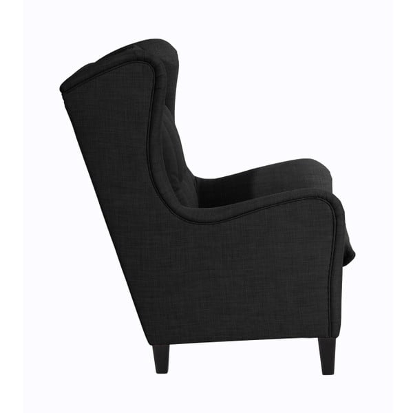 Antracitové křeslo ušák Max Winzer Merlon Anthracite-image-4