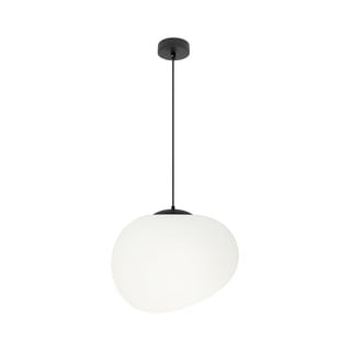 Черно-бяло висящо осветително тяло ø 25 cm Stones – Candellux Lighting