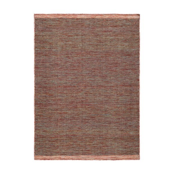 Червен вълнен килим Киран Лисо, 120 x 170 cm - Universal