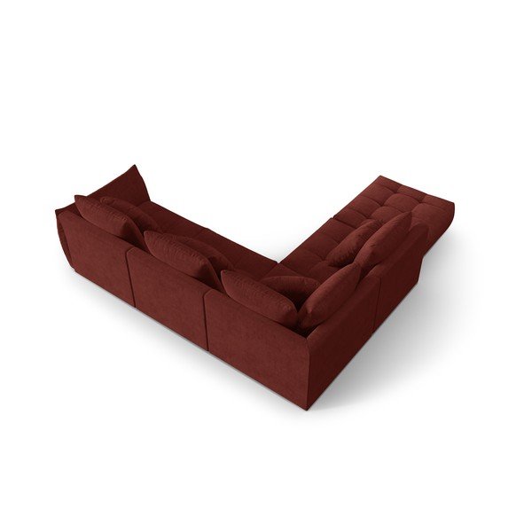 Червен  ъглов диван (ляв ъгъл/L форма) Bloom – Micadoni Home-image-3