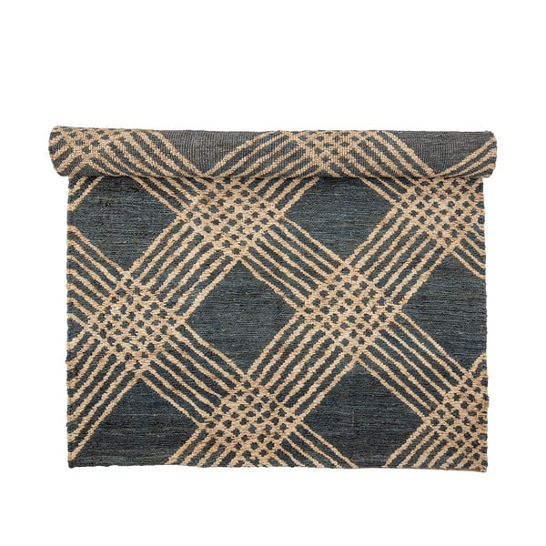 Антрацитен ютен килим 150x245 cm Cat – Bloomingville-image-2