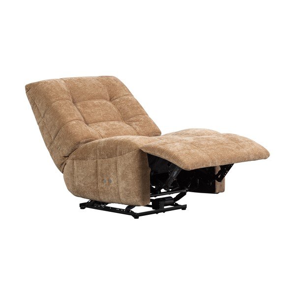 Светлокафяво кресло с регулируем наклон от рипсено кадифе Hein – WOOOD-image-3