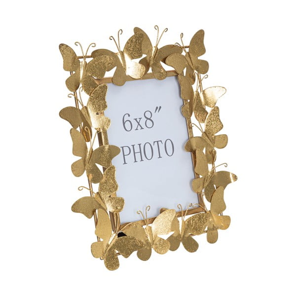 Метална стояща рамка в златисто 28x30,5 cm Butterfly – Mauro Ferretti-image-2