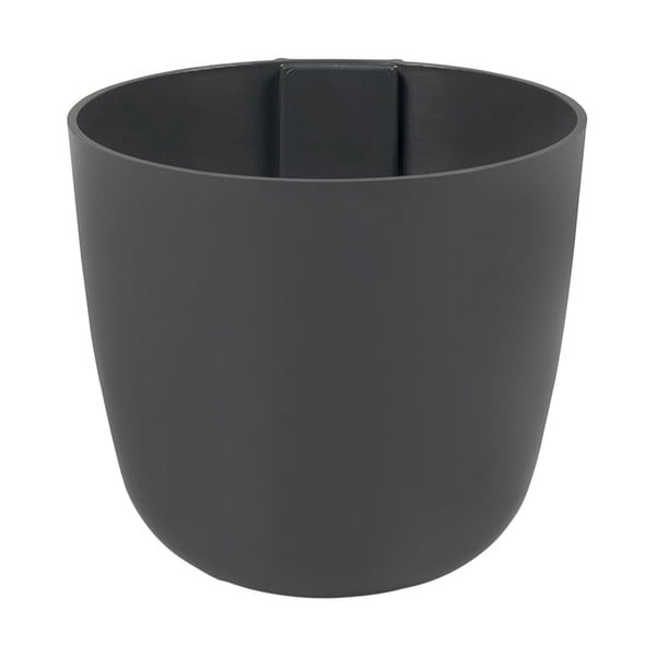 Magnetický květináč Bowl 12x11x12 cm, tmavě šedivý