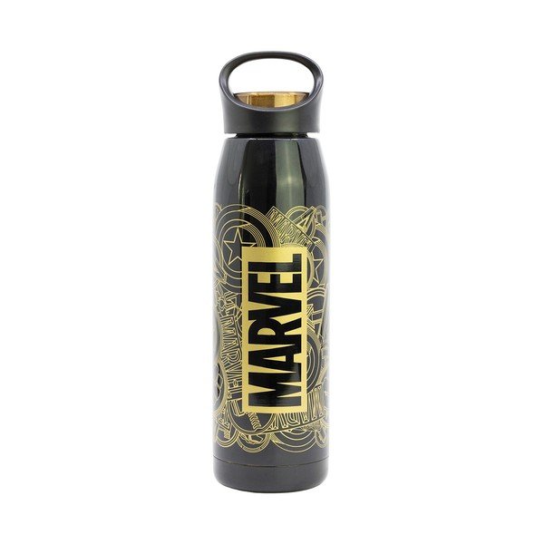 Черен детски термос от неръждаема стомана 665 ml Marvel – STOR