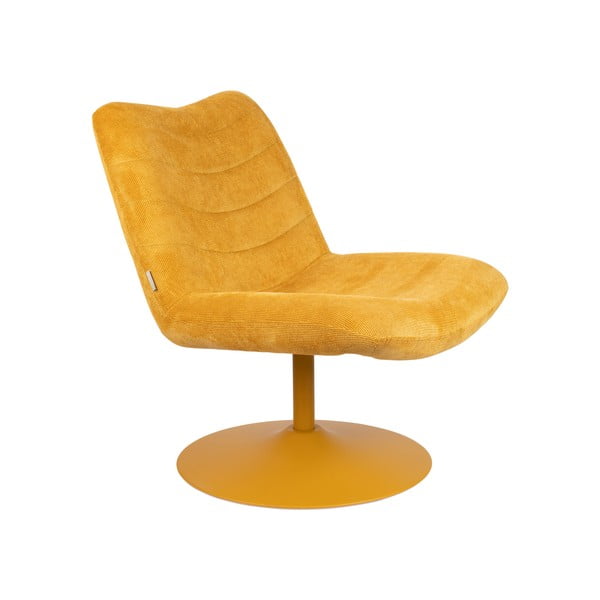 Кресло от кадифе в жълта охра Bubba - Zuiver