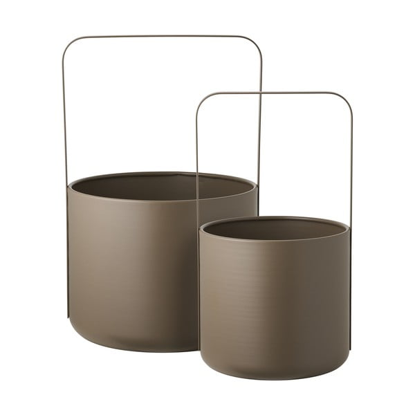 Метални кашпи в комплект от 2 бр. ø 24,5 cm Tule – House Nordic-image-2
