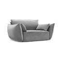 Светлосиво кадифено кресло Vanda – Mazzini Sofas