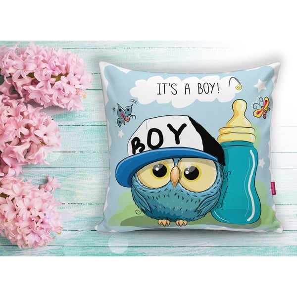 Детска калъфка за възглавница 43x43 cm Boy Owl – Mila Home-image-2