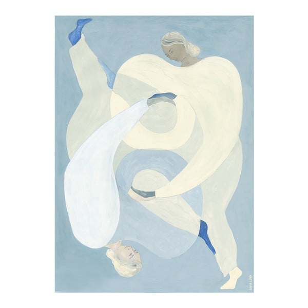 Постер 50x70 cm Hold You - Blue – Sofia Lind – The Poster Club