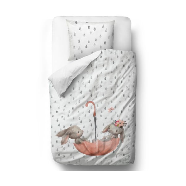 Детско спално бельо от памучен сатен Fox Bunnie, 140 x 200 cm Forest School - Butter Kings