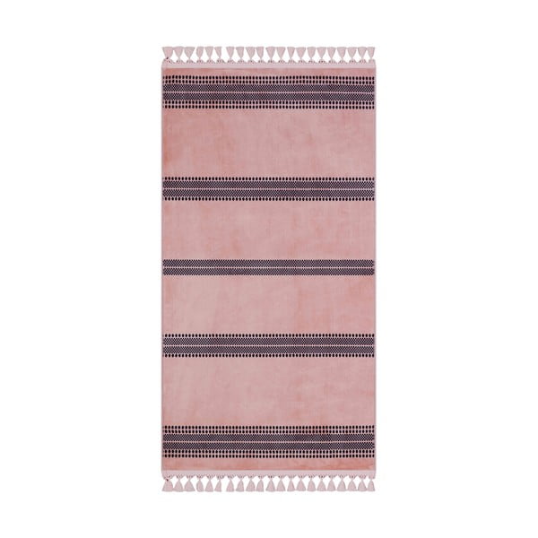 Розов миещ се килим 300x100 cm - Vitaus