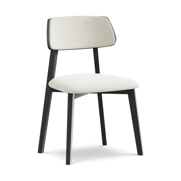 Кремав трапезен стол от масивна дървесина Niu – Makamii