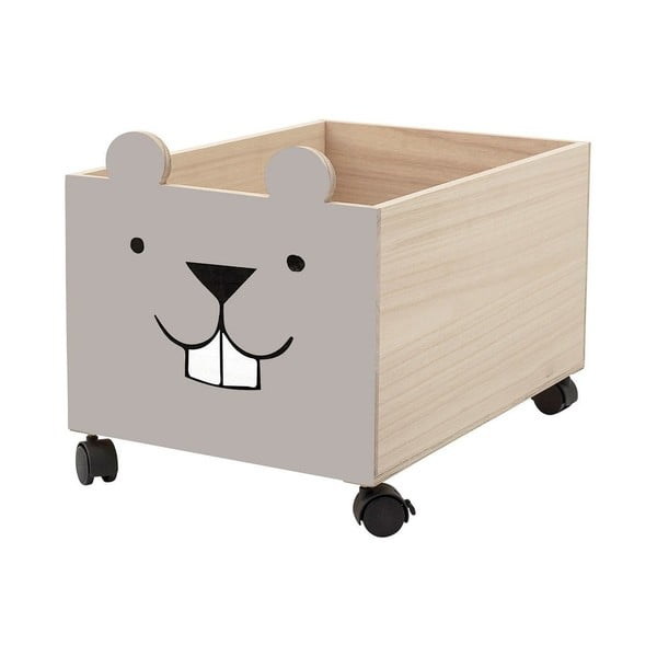 Дървена детска кутия за съхранение на колела Elene - Bloomingville Mini