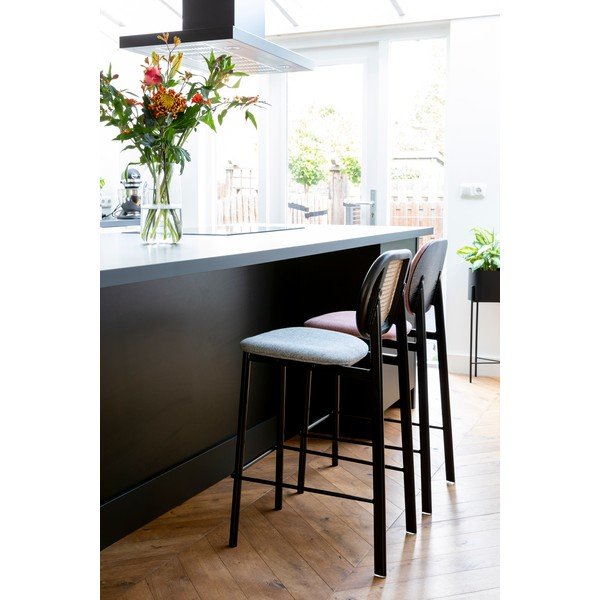 Черен/светлосив бар стол 94 cm Spike - Zuiver-image-2