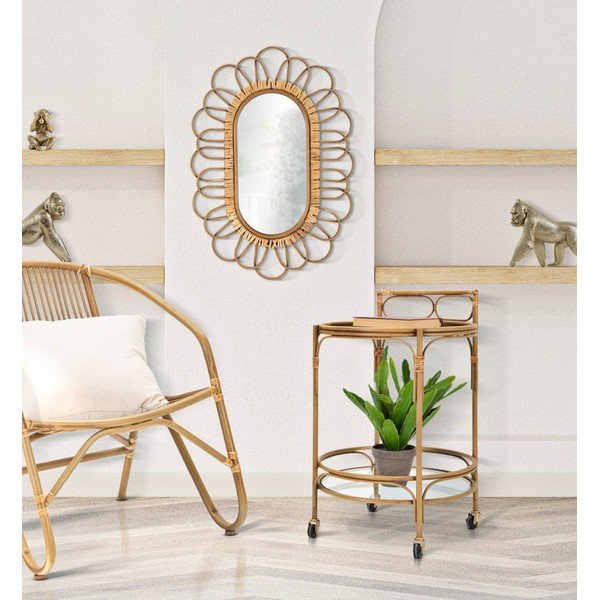 Метална маса за сервиране на колелца ø 51 cm Panama - Mauro Ferretti-image-1