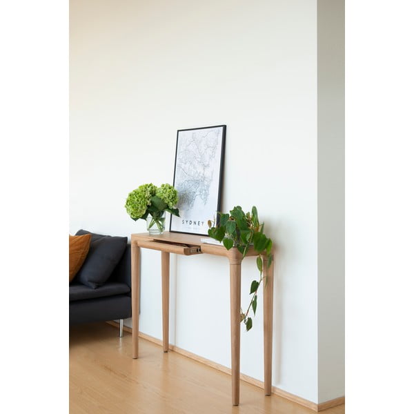 Дъбова конзолна маса в естествен цвят 12x110 cm Heart'n'Soul - UMAGE-image-3