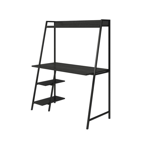 Стенна работна маса с дъбов плот 51x111 cm Bushwick – Novogratz-image-2