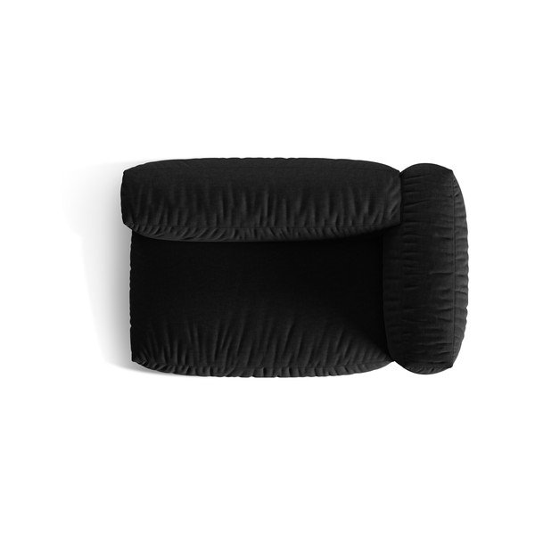 Черен модул за диван (десен ъгъл) Martina – Micadoni Home-image-4