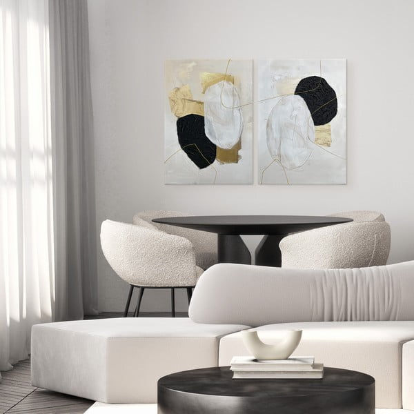 Картини с ръчно рисувани елементи в комплект от 2 бр. 50x70 cm Crystal – Styler-image-2