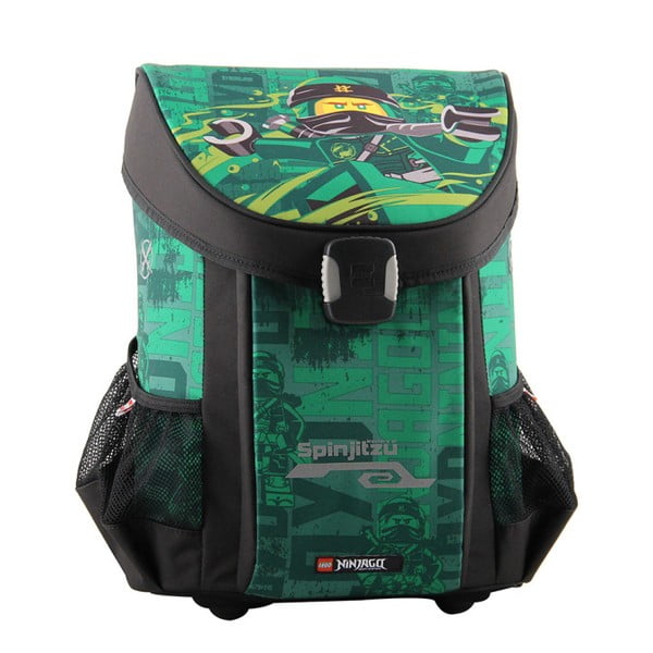 Зелена и черна ученическа чанта Ninjago Energy Easy - LEGO®