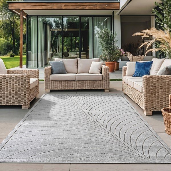 Килим за открито и закрито в сребрист цвят 140x200 cm Nova 1204 – Ayyildiz Carpets-image-1
