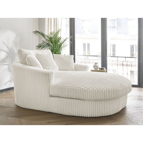 Бежово кресло от рипсено кадифе Belem – Bobochic Paris-image-1