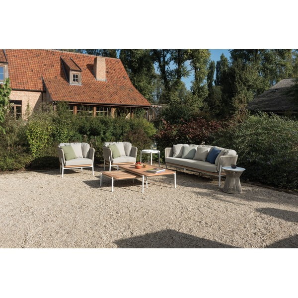 Градинска маса от тиково дърво 75x68 cm Omer - Diphano-image-3