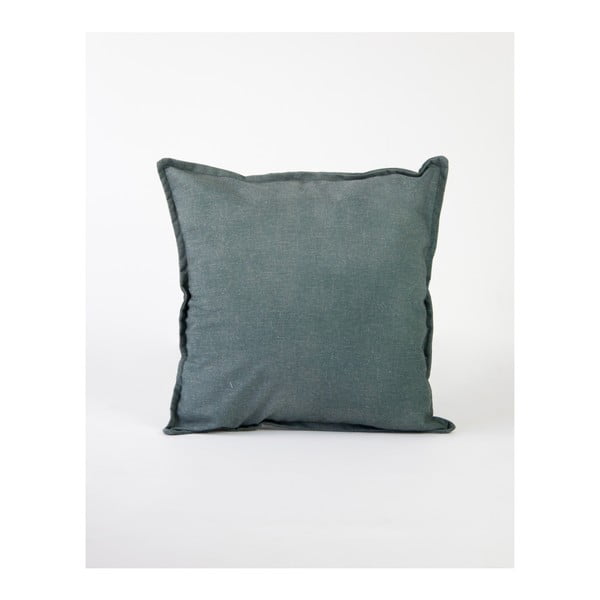 Зелена калъфка за възглавница с лен , 45 x 45 cm - Surdic