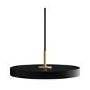 Черно LED висящо осветително тяло с метален абажур ø 31 cm Asteria Mini – UMAGE