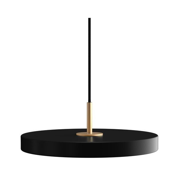 Черно LED висящо осветително тяло с метален абажур ø 31 cm Asteria Mini – UMAGE