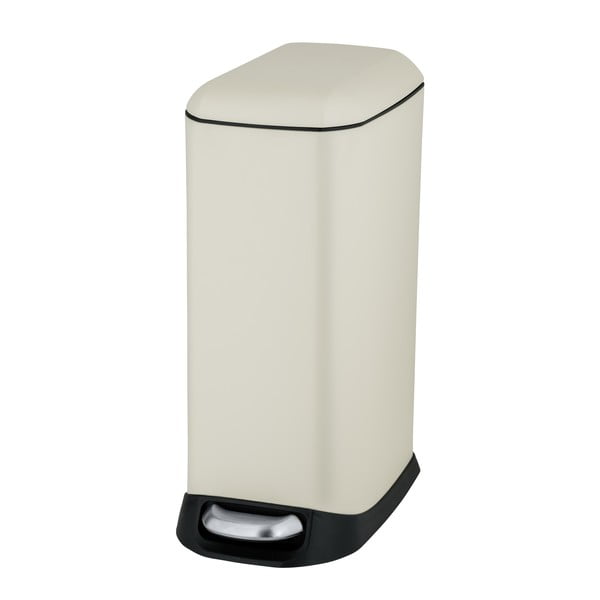 Кремаво стоманено кошче за боклук с педал 20 l Design – Wenko