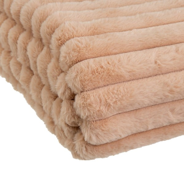 Светлокафяво одеяло от микроплюш 130x160 cm Fur Velvet – Casa Selección-image-2