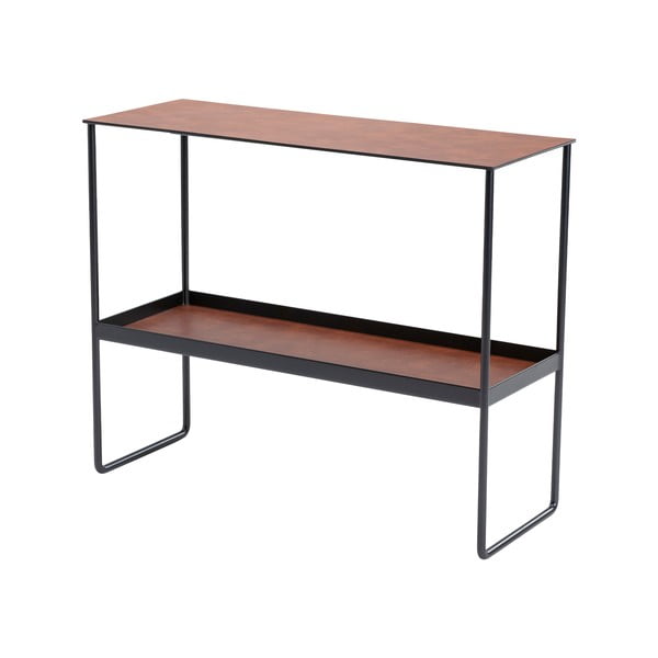 Метална конзолна маса в цвят кафяв коняк 29x78 cm Bull – LIND DNA