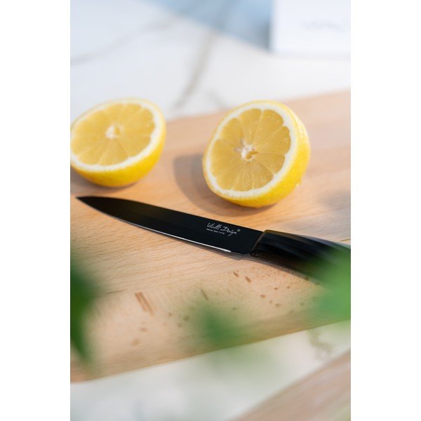 Комплект от 5 ножа в черен държач Caro - Vialli Design-image-3