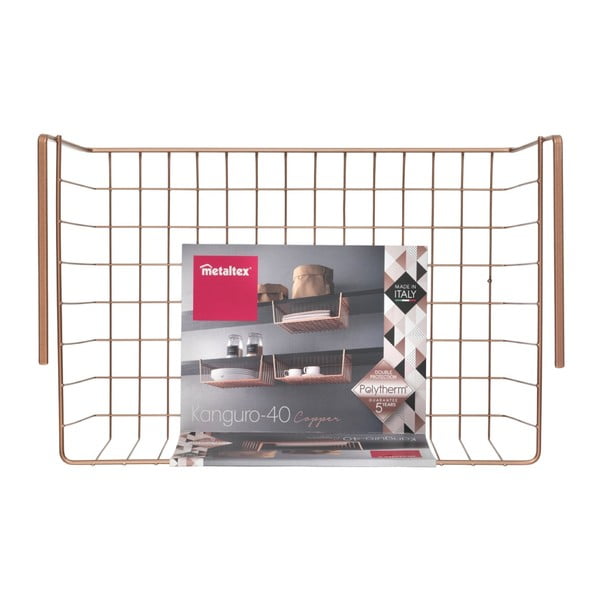 Кутия за окачване в меден цвят , дължина 40 cm Kanguro - Metaltex-image-4