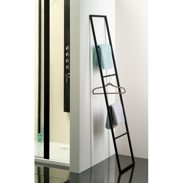 Матово черна стълба за кърпи Ska – Sapho-image-1