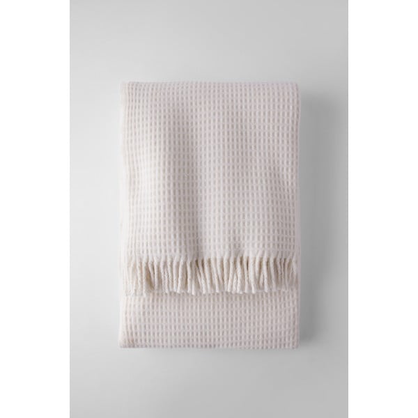 Вафлено одеяло в кремав цвят, 140 x 180 cm Waffel - Euromant