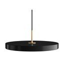 Черно LED висящо осветително тяло с метален абажур ø 43 cm Asteria Medium – UMAGE