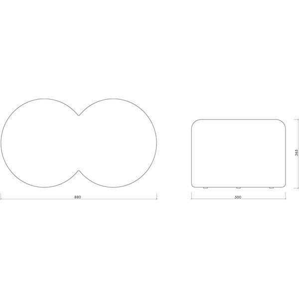 Бежова табуретка от прежда с примки от букле Umbo – noo.ma-image-4