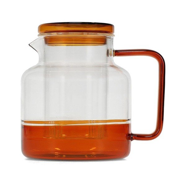 Стъклен чайник в кехлибарен цвят 950 ml Liv – ONA