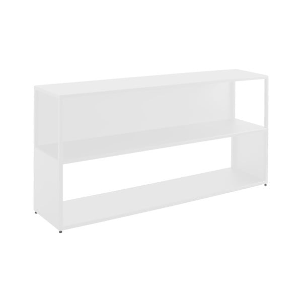 Бял метален шкаф за книги 150x75 cm Hyller - CustomForm