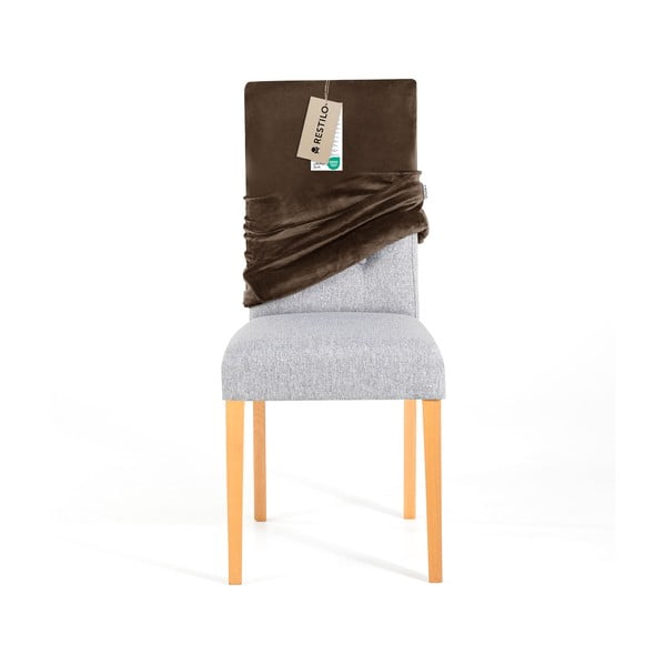 Кафяво ластично покривало за стол 48 cm Sento – Restilo-image-3
