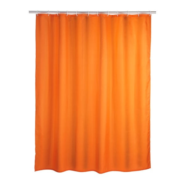 Оранжева завеса за душ Puro, 180 x 200 cm - Wenko