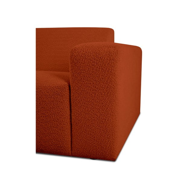 Диван от букле в тухлен цвят 228 cm Roxy – Scandic-image-3