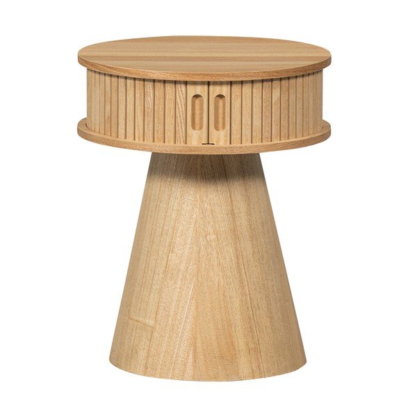 Нощно шкафче от декор от бор в естествен цвят Karri – WOOOD